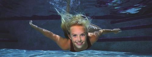 girl swimming